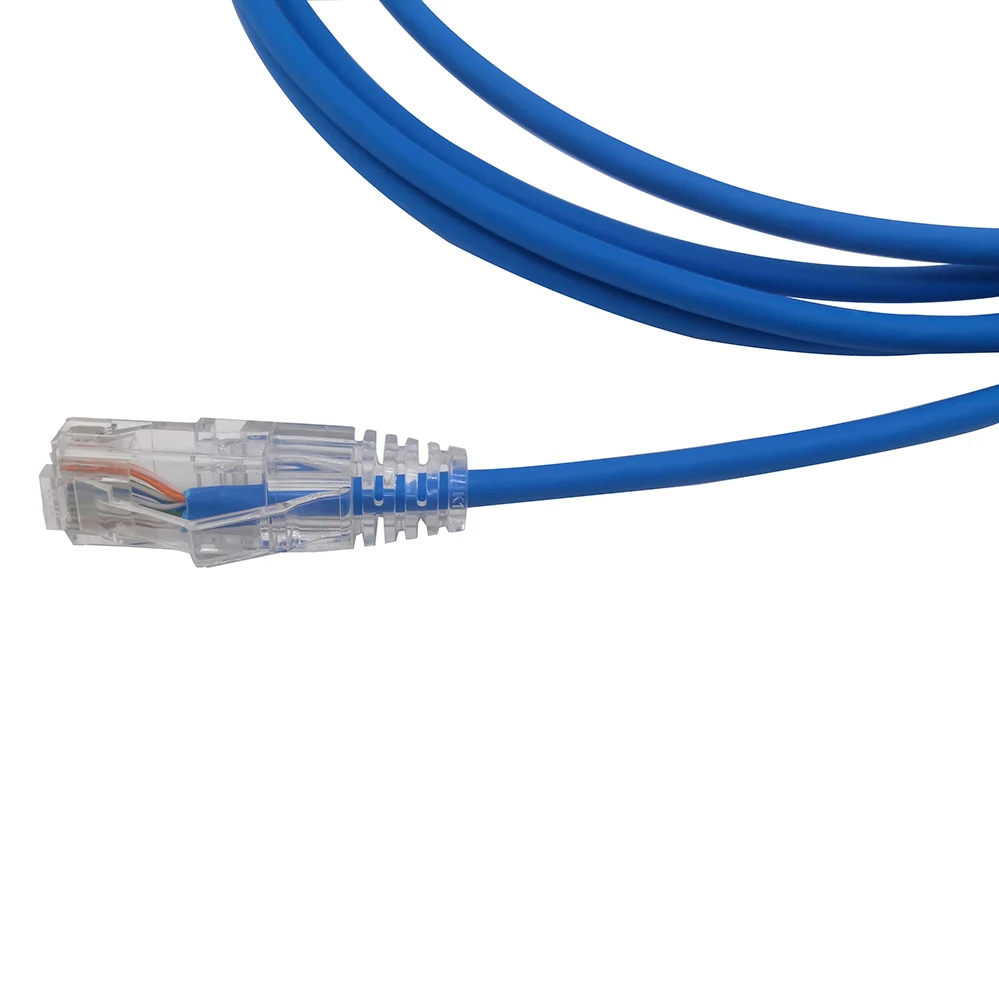 Slim cat6A lan cable 4pair 28awg full copper PVC/LSZH jacket shielded cat 6a ethernet cable