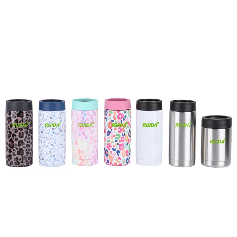 Wholesale 12 oz Stainless Steel Slim Can Tumbler Professional Manufacturer Beer Can Cooler keeper