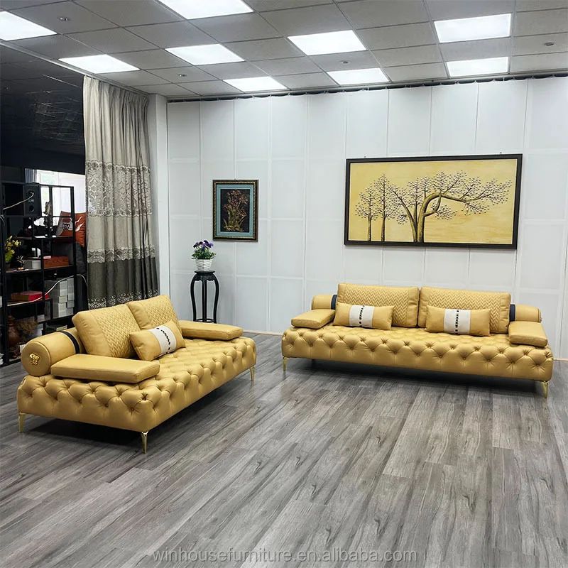Wholesale Manufacturer European Home Living Room Furniture Light Luxury Sofa Set Couch Sectional Sofa living room sofa