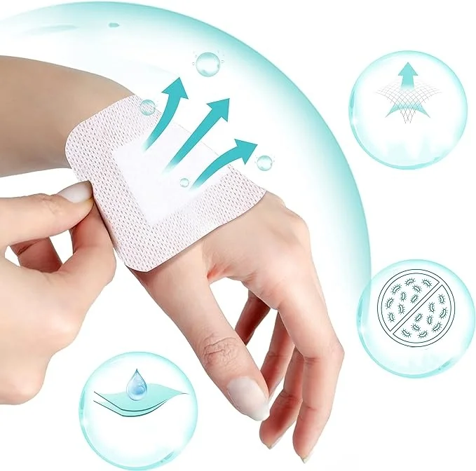 Medical Sterile Adhesive Island Dressing Anti-Friction Non Woven Wound Dressing