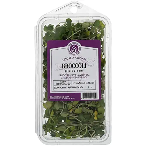80 Acres Farms, Microgreens Broccoli Conventional, 1 Ounce