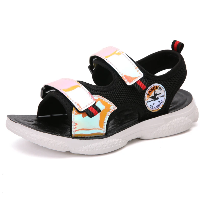 Wholesale kids sandals children casual shoes  boy and girls custom logo new designs PVC open toe sandals for kids