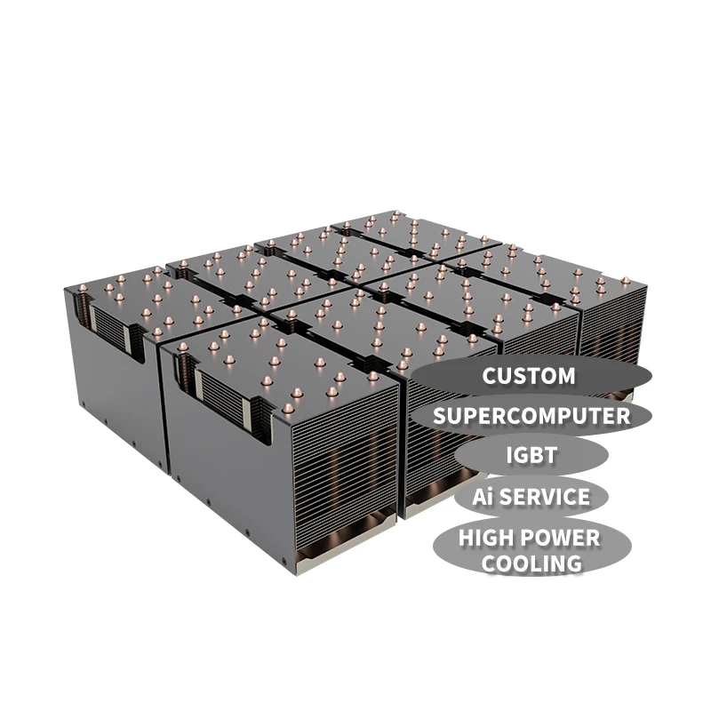 Custom-made heat sinks Electronic Direct Liquid Cooling Cooler With  Pc Heatpipe ai Server Heat Sink for CPU GPU