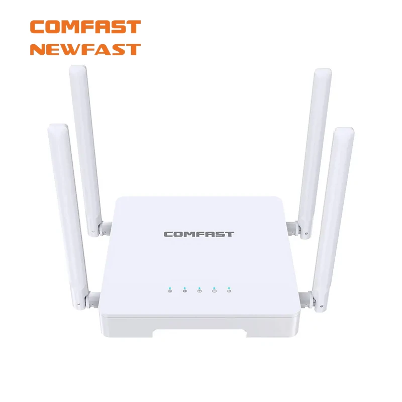 2024 New Version COMFAST CF-N1 V2 4*5dBi Antennas Router Signal Stability QCA9533 2.4GHz 300Mbps Wifi Router