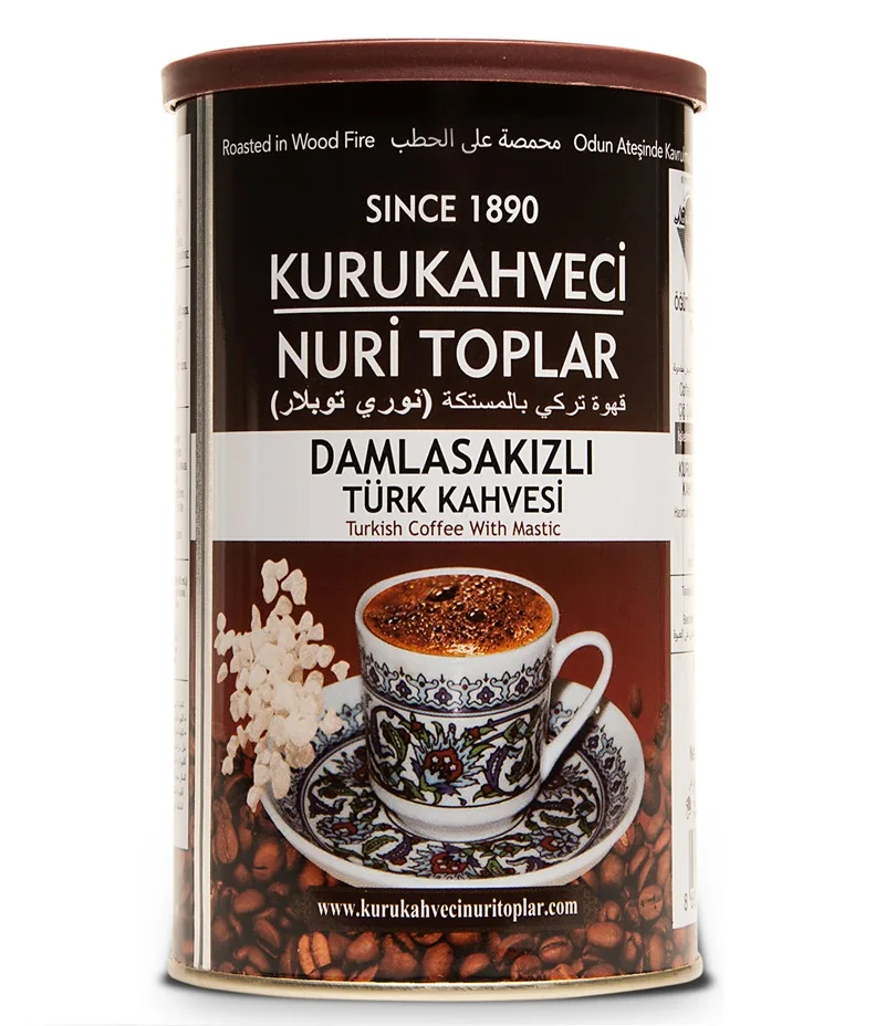 Nuri Toplar Turkish Coffee  with Mastic Gum, Coffee 250 gr