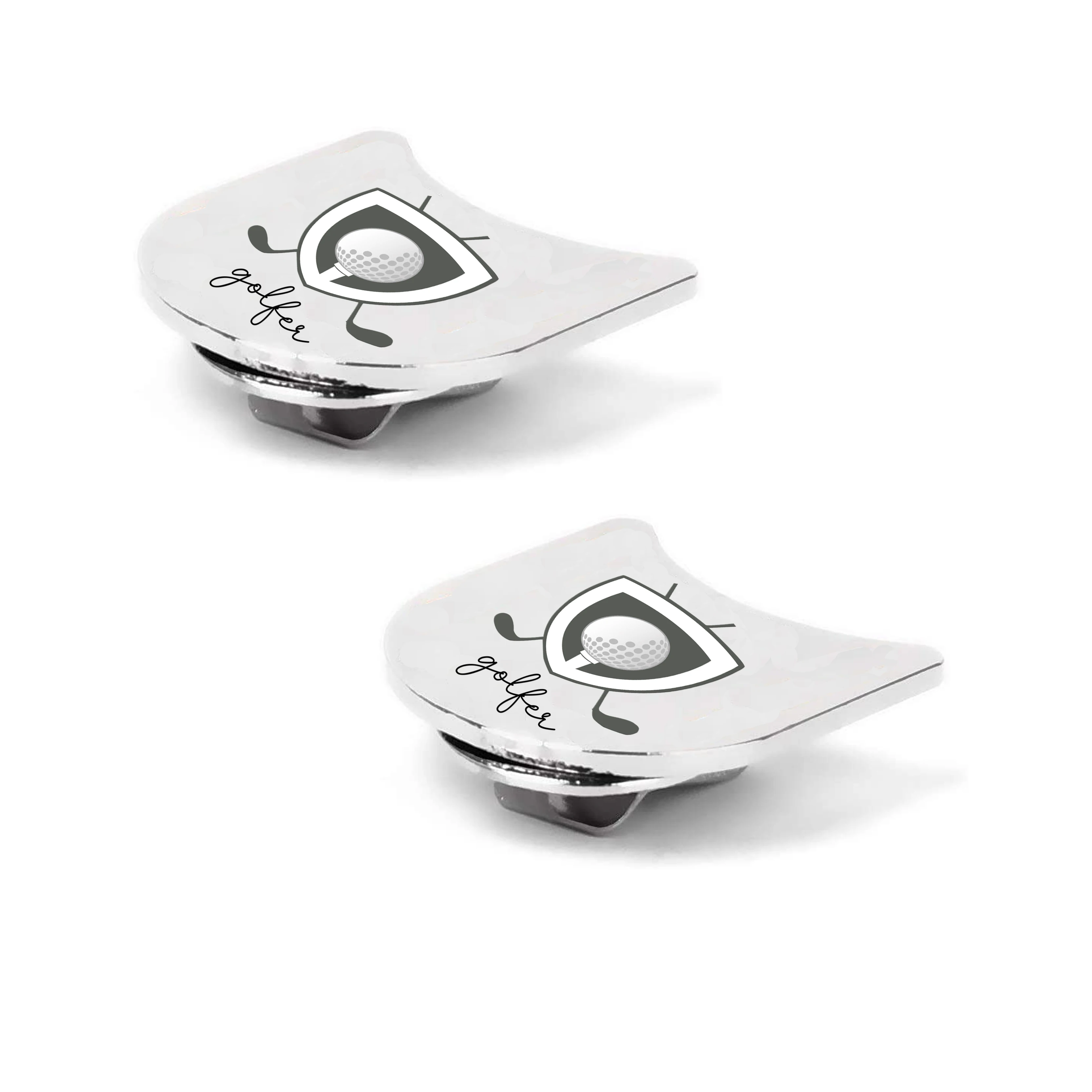 Magnetic Ball Marker Pocket Edge Hat Clip Wholesale Golf Accessories Silicone Golf Hat Clip Custom Ball Marker