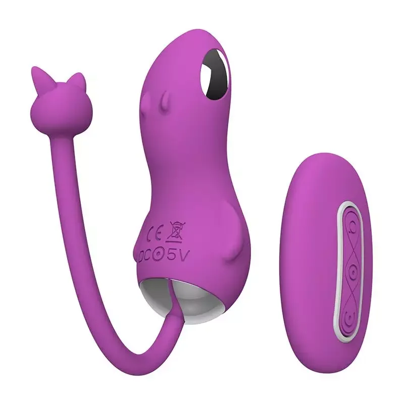 New Cute Mickey Mouse Electric Shock Wireless Remote Control Invisible Wearable Egg Vibrator Sex Toys For Woman Portable