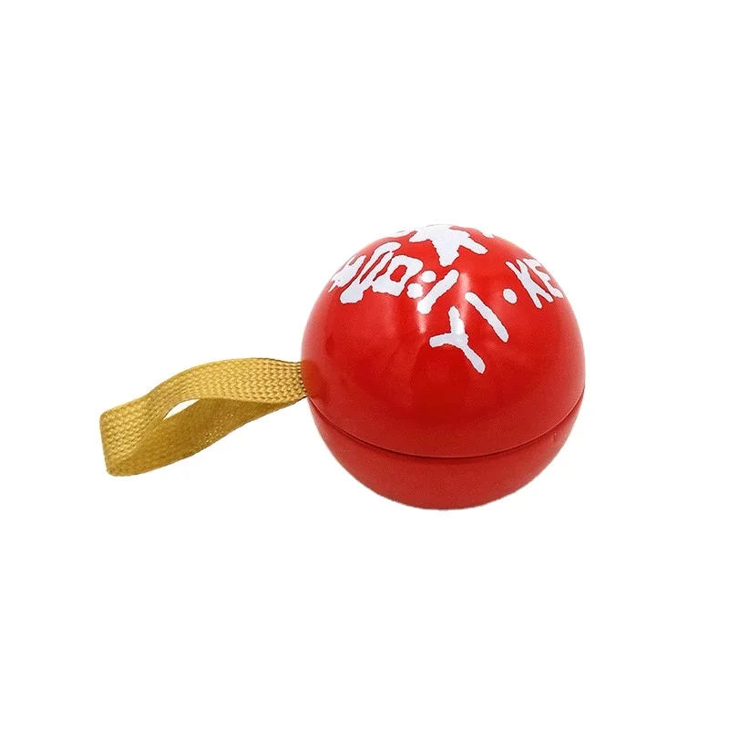Diameter 45mm Hot sale Chinese tea packaging cute small metal ball box with loop