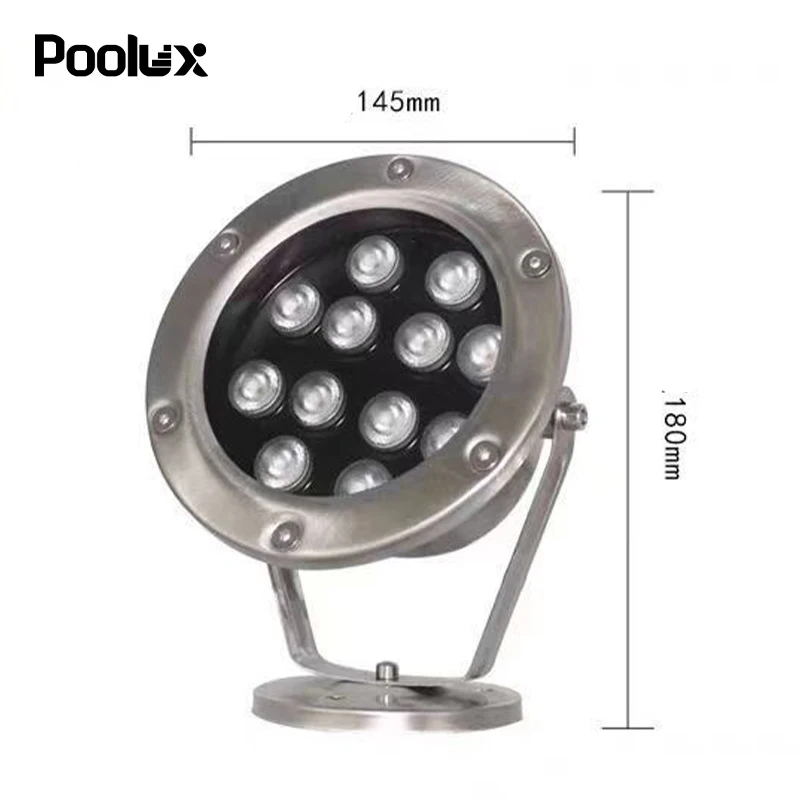 304ss IP68 Adjustable Bracket Outdoor Underwear Swimming Pool Light