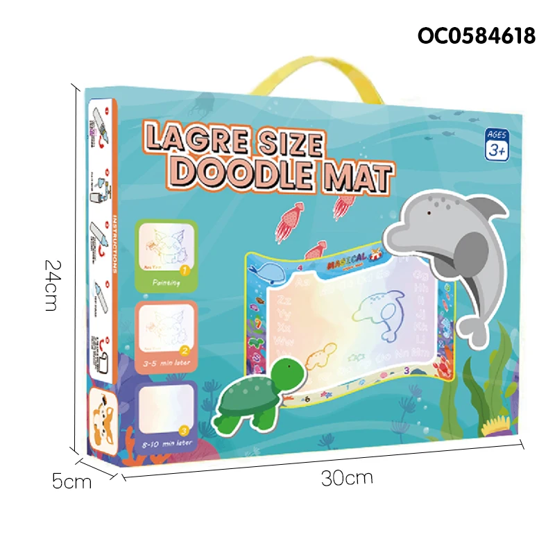 Montessori Educational Kids Toys Learning Repeatable Magic Drawing Water Mats Paint Children