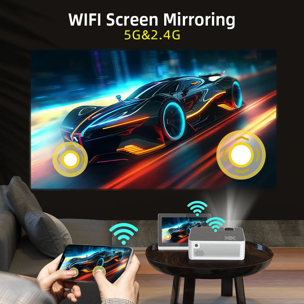 Topleo theater projectors Smooth online viewing built-in meet your entertainment needs video 4k screen 1080p home projector