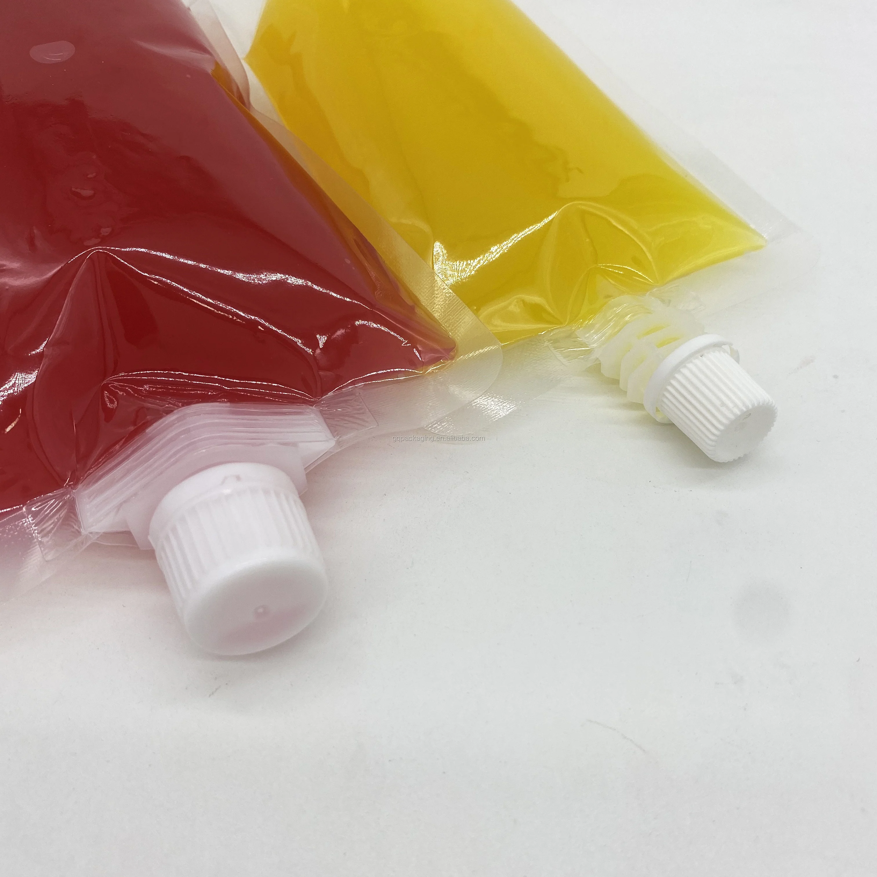 150ml/200ml/250ml/300ml/380ml/500ml transparent mango juice bag small sachet clear milk spout pouch 1Pack=100 Pieces