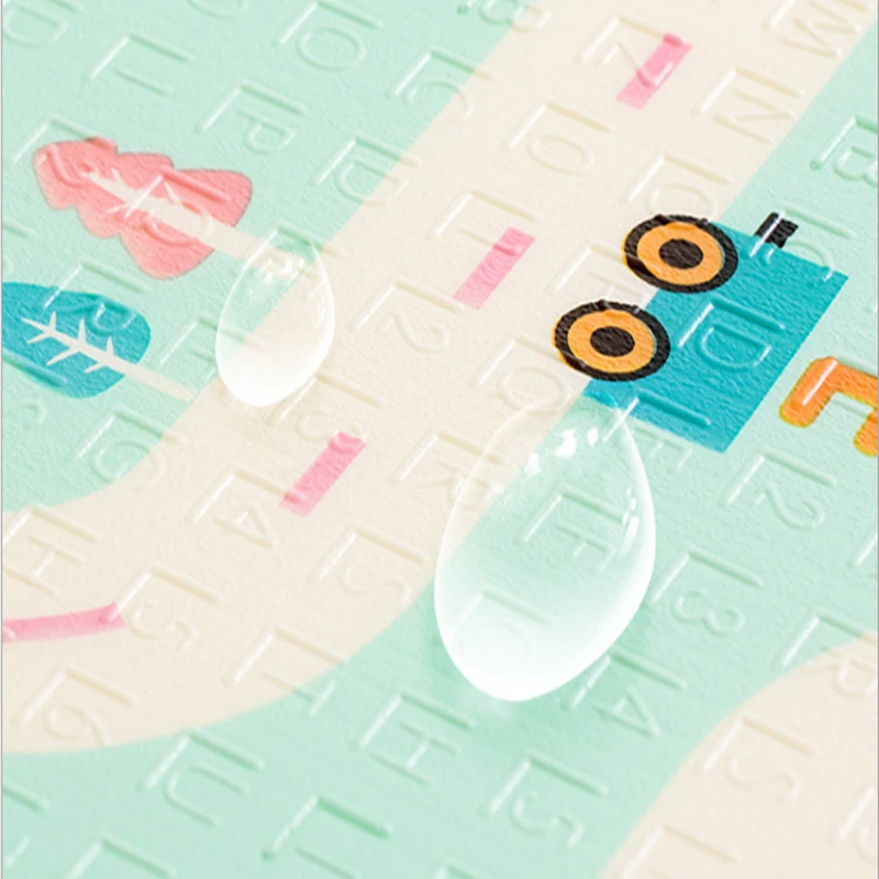 Детский игровой коврик city road design, детский игровой коврик xpe, складной коврик