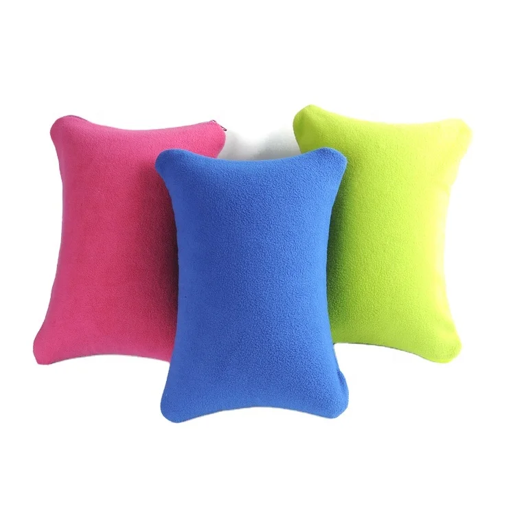 Wholesale Inflatable Solid Color Fleece Neck Rest