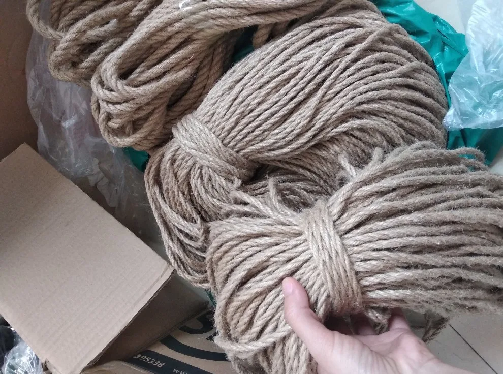 Good Quality 6mm Natural Jute Sisal Cat Rope for Cat Tree Tube