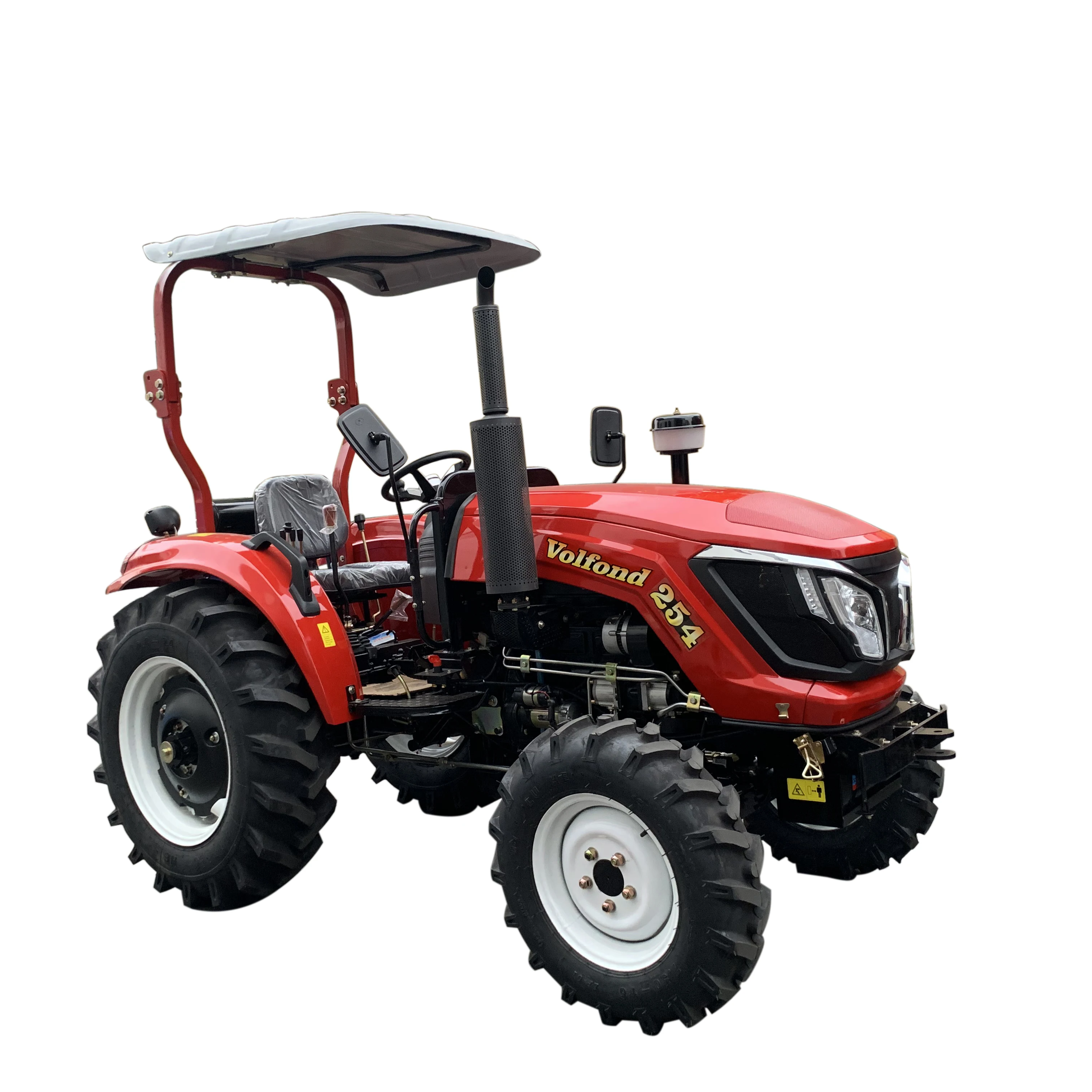 Shandong factory make 254 model 25hp 4x4 farm tractor with canopy for farm implements use