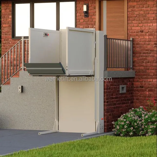 Outdoor Indoor Barrier-free Lift Hydraulic Handicapped Disabled Lift Vertical Home Wheelchair Lift for Elder