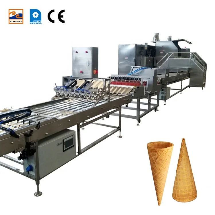 Specialist Manufacturers Automatic Stainless Steel Egg Roll Maker / Wafer Stick Making Machine /sugar Cone Processing Machine