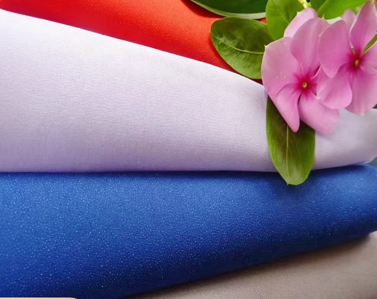 Colorful double dot Self Adhesive Woven Ironing Interfacing Fusing Fusible Interlining fabric
