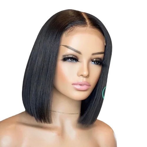 Wholesales Natural Straight Black Wig Virgin Hair From 100% Vietnamese Human Hair No Genius Weft