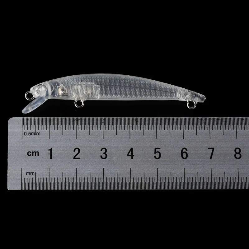 Unpainted Minnow Fishing Lures 8.6cm 2.1g Floating Minnow Blank Hardbaits Unpainted Fishing Baits