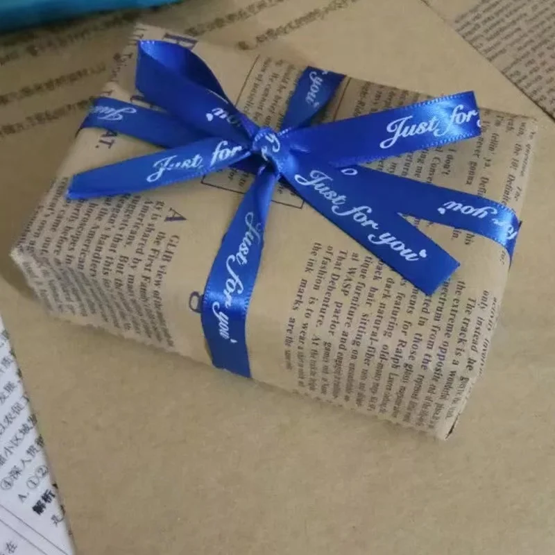 Wholesale Promotion Love Letter Double Sided Vintage Flower Packaging Kraft Paper Gift Flower Wrapping Paper Wrapping For Gift