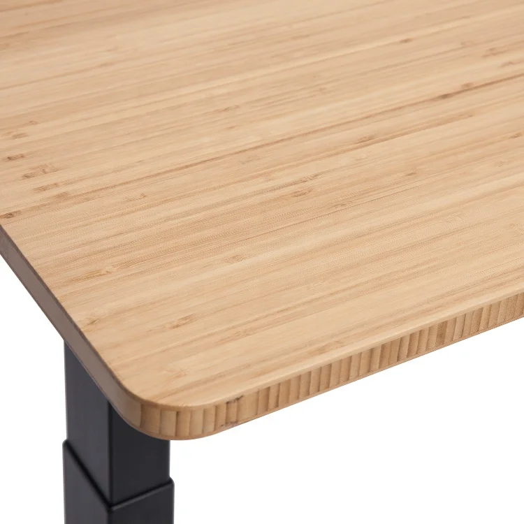 High Quality Office Computer Desk Top Carbonized 100% Bamboo Board for Uplift Desktop