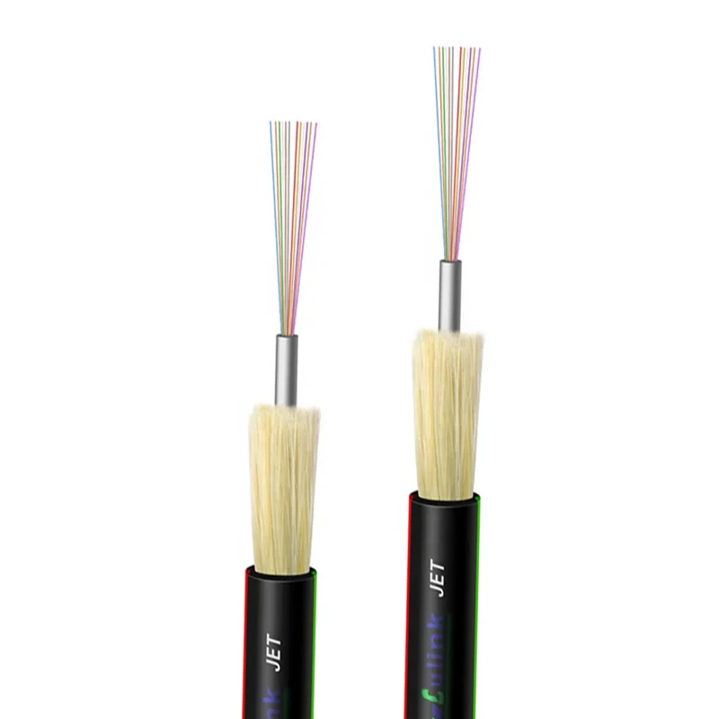 outdoor unitube non-metallic micro fiber optic cable JET 4C 8C 12C 16C 24C with CPR Eca certificate
