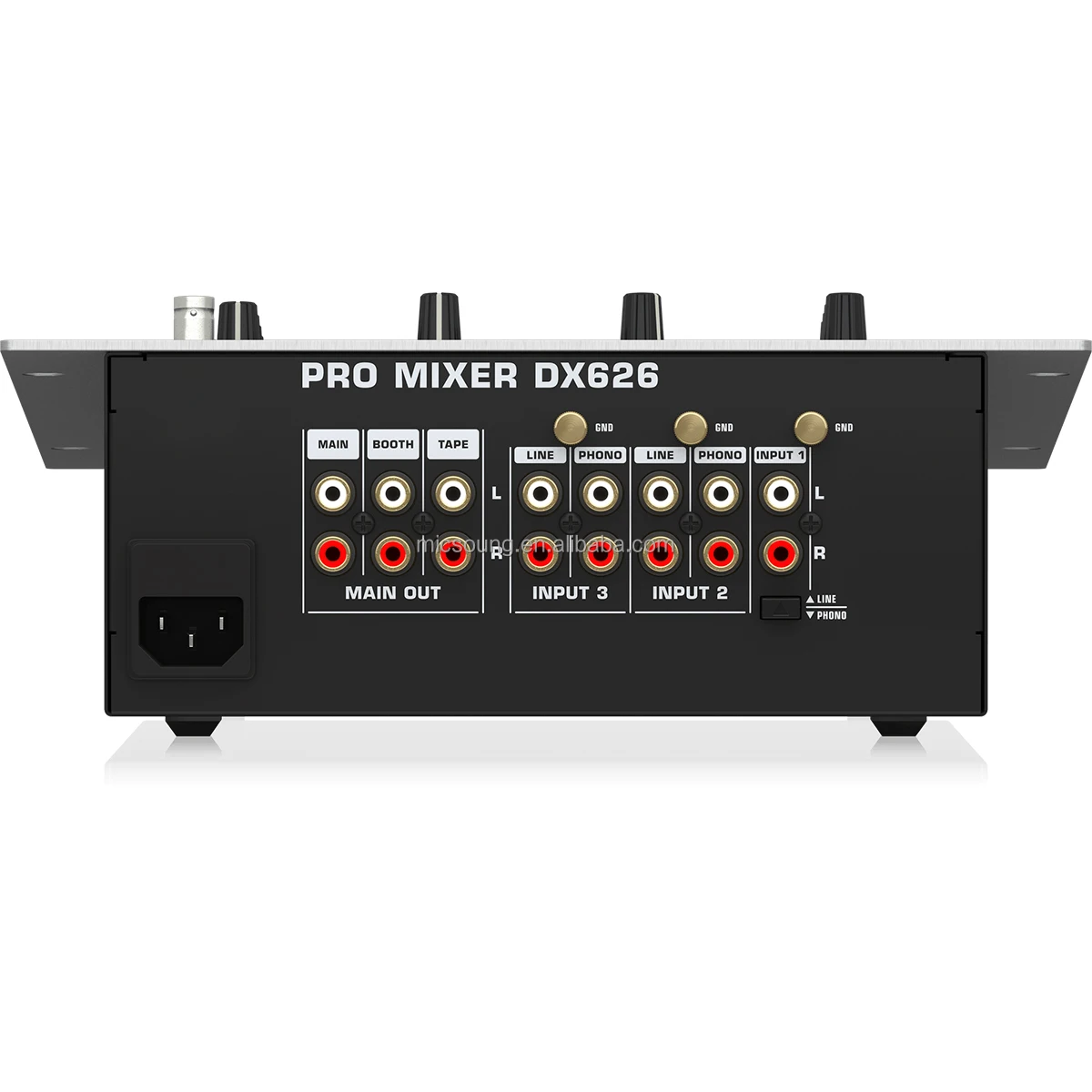 CLMX-DX626 Professional 3-Channel Digital Audio DJ Mixer with BPM Counter and VCA Control DJ Music Mixer Console For Live Show