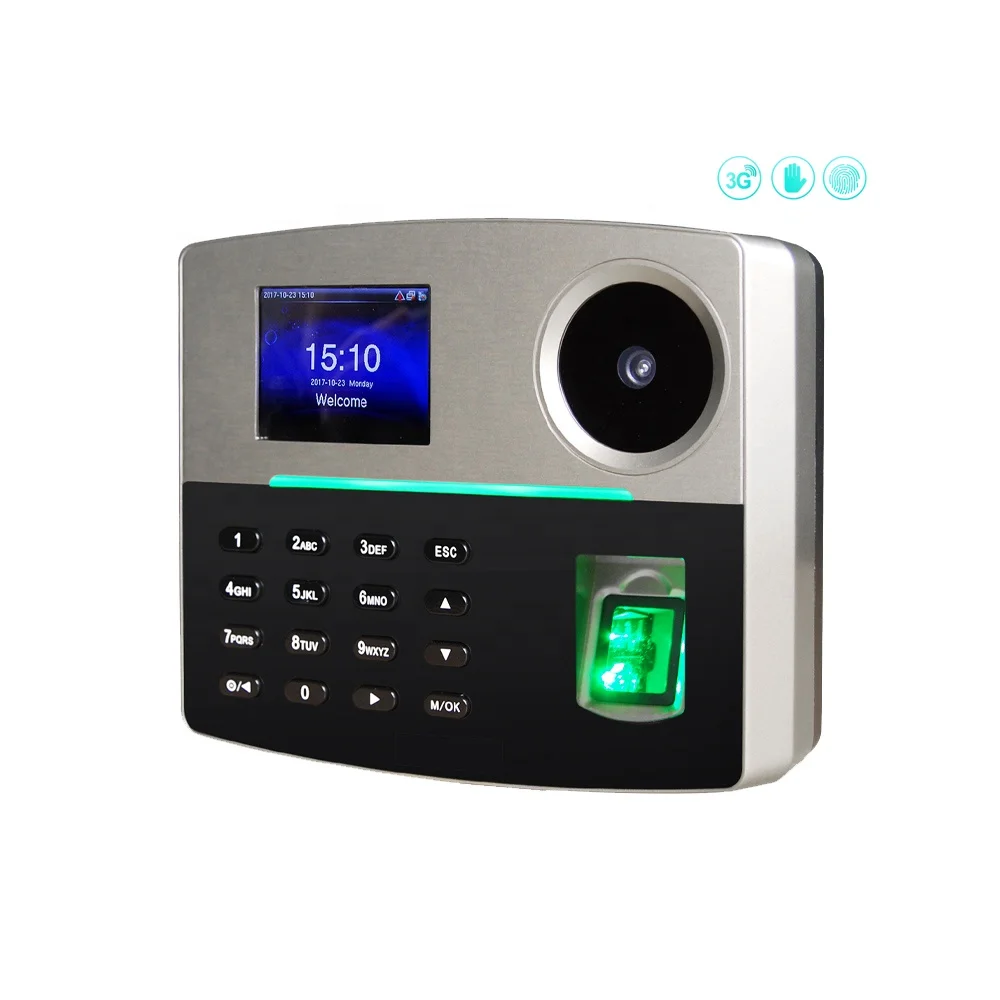 3G Wireless and TCP/IP/USB port Biometric Fingerprint Time Attendance System Device with built-in Battery