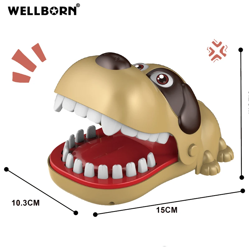 Dinosaur Dentist Classic Bite Finger Game Dino Toy Funny Family Party Tabletop Board Game with LED Light and Sound