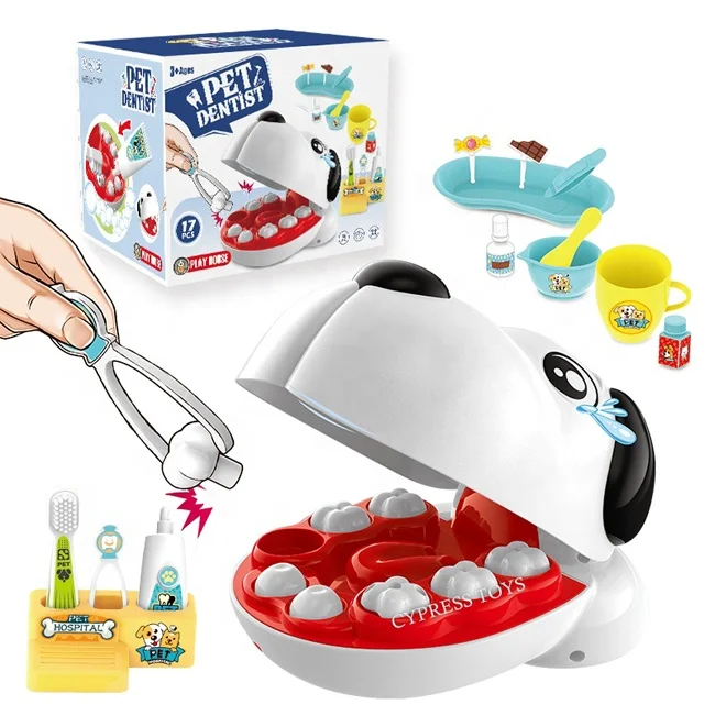 Игрушка-стоматолог для детей, врач, игровой домик, пластиковые мульти аксессуары, смешной стоматологический набор игрушек для детей
