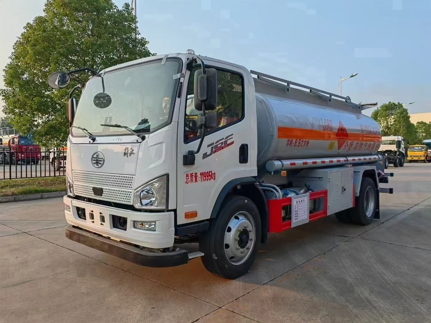 9 cubic meters of diesel and gasoline tank trucks directly supplied by Liberation Manufacturers