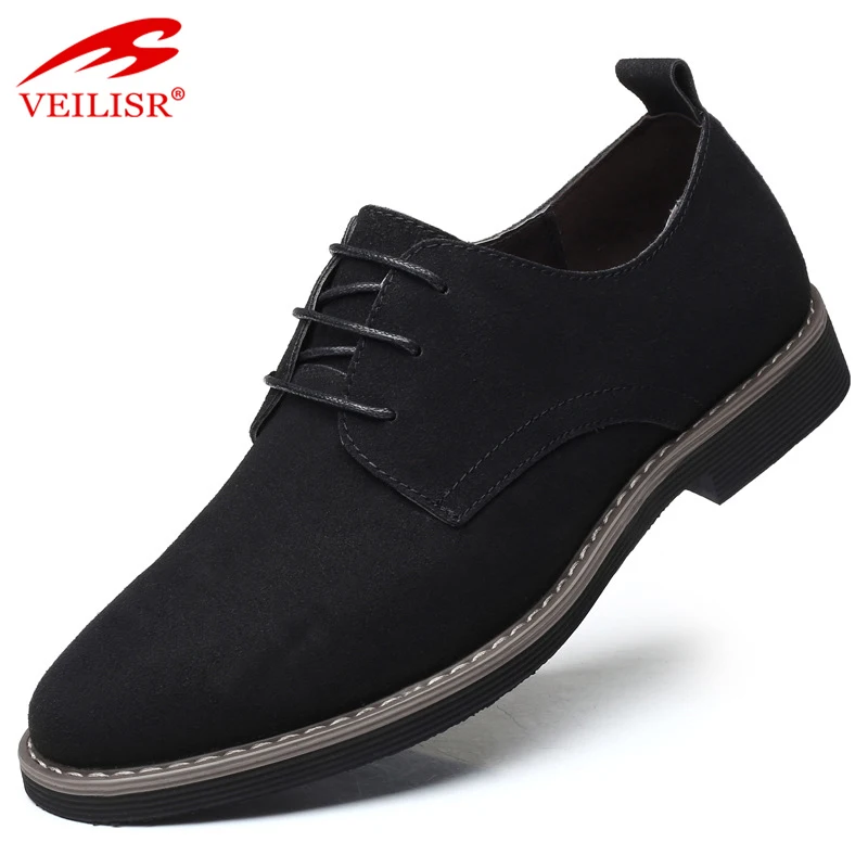 VIKEDUO GX2 Wholesale British Style Big Size Formal Suede Office Mens Dress Shoes