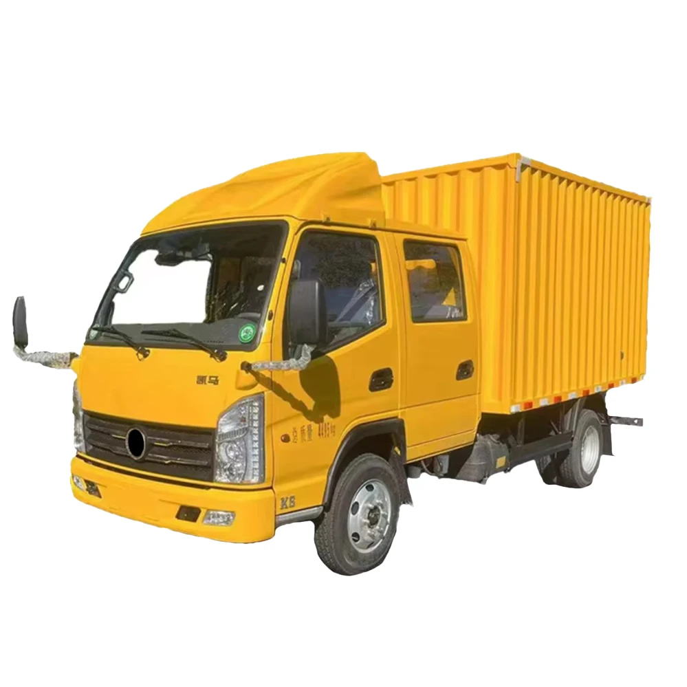 Affordable and Dependable 4x2 Double Cabin diesel Powered Light Duty Cargo Van Truck Made in China on Promotion