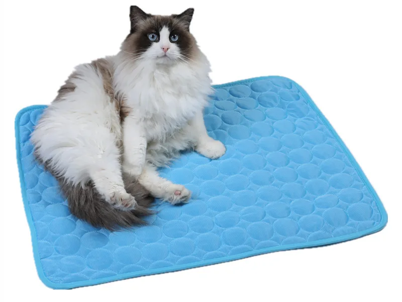 Cool summer cooling Ice silk MATS Ice pad gel cooling non-slip pet dog cat bed blanket mat the cushion pet supplies