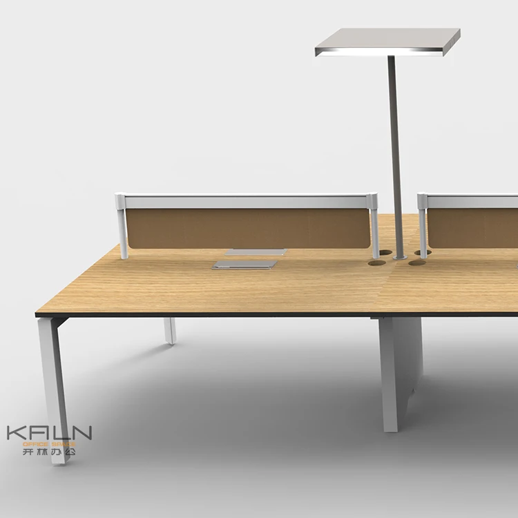 Good price MFC melamine faced board 6 person office table staff workstation desk cheap price wooden office furniture
