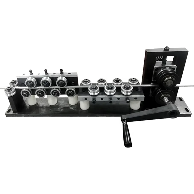 With handhold 2 rollers wire feeder JD14/42mm swere swere pipe straightening machine.