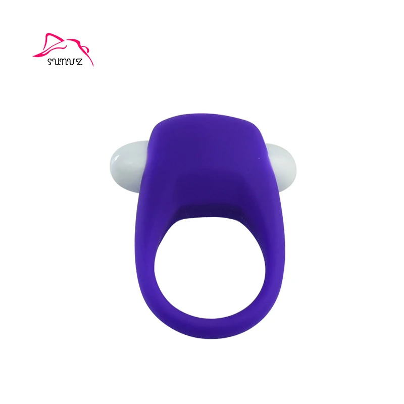 New Upgraded Blue Color Silicone Electric Sex Toy Delayed Ejaculation Vibrating Penis Rings For Men