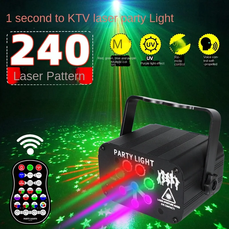 Ktv Mini Laser Lighting Christmas Disco PStage Light Rgbw Led Moving Heads Stage Lights Dj