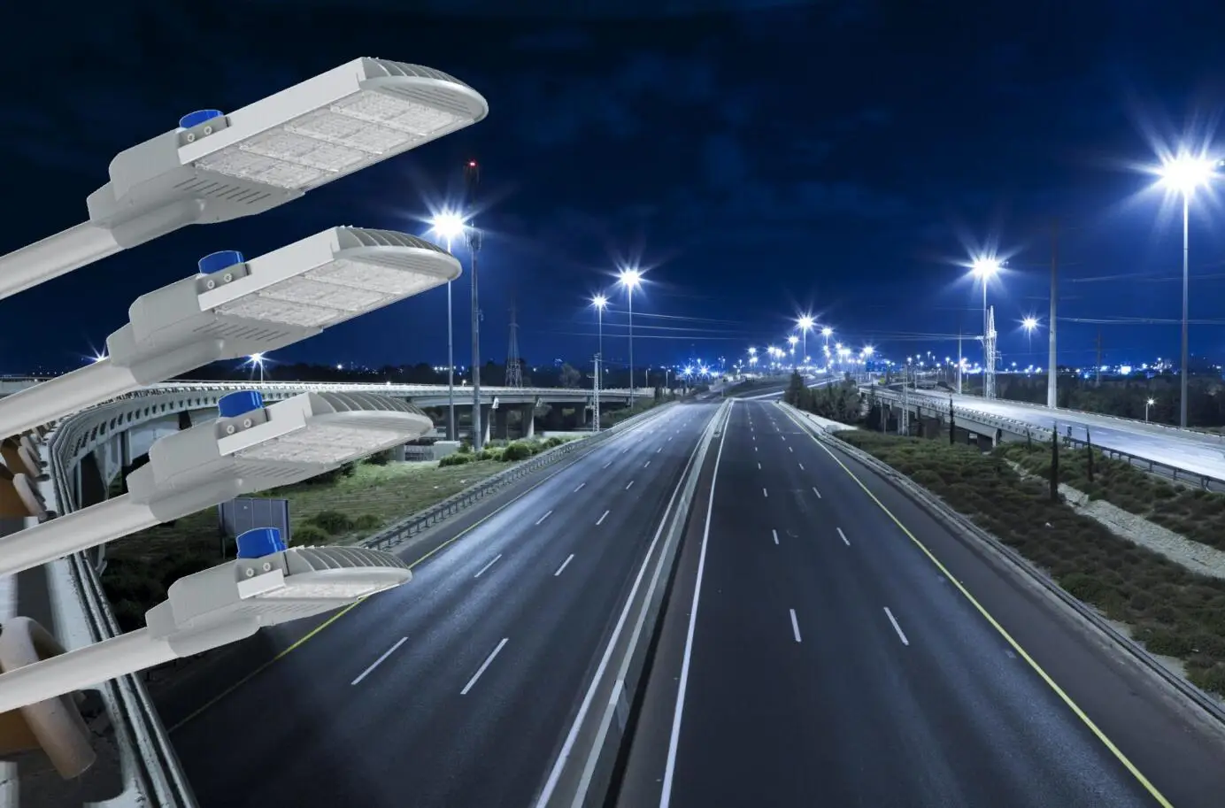 Long Lifespan CCT3000K-6500K Aluminium Body LED Street Light Parking Lot Lighting 5 Years Warranty Led Street Light Price List