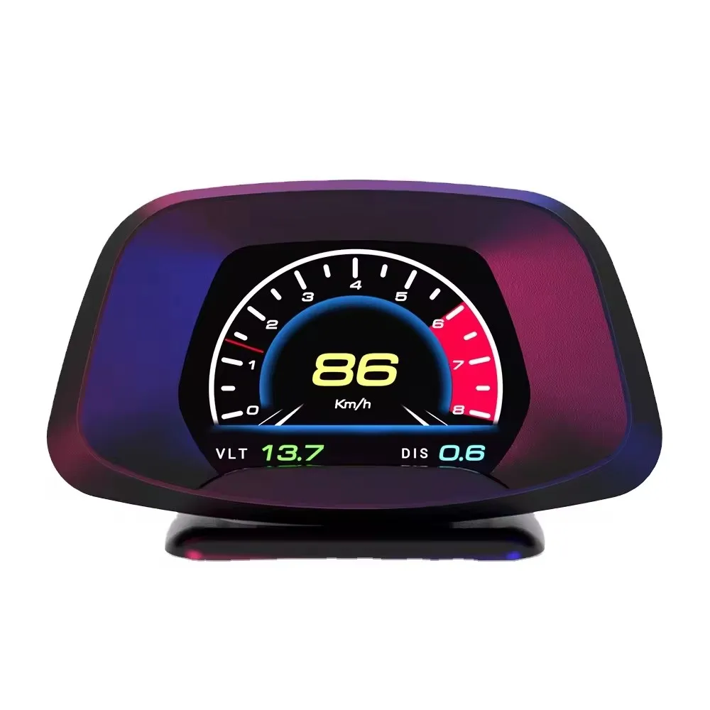 New Hud P19 GPS Navigation Heads up Display Speedometer OBD2 Auto Diagnostic Tool for All Cars