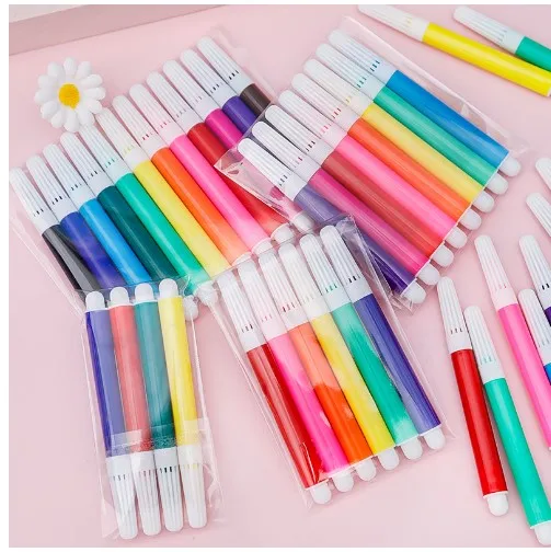 non-toxic washable watercolor  brush pen marker set for kids