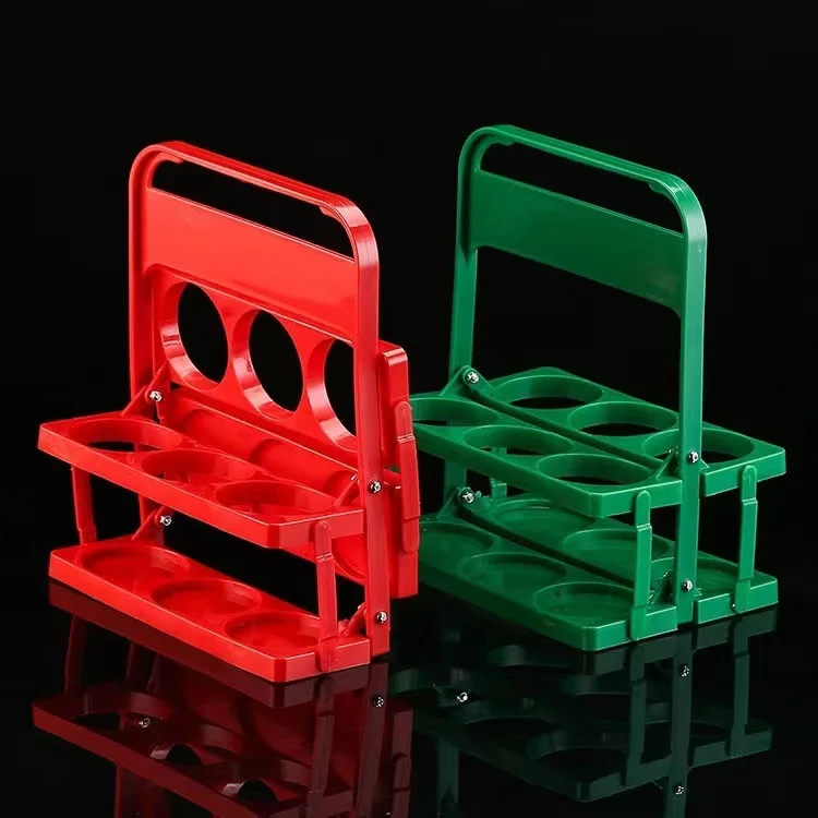 New design plastic can beer bucket wine rack 6 bottles decoration Wine holder