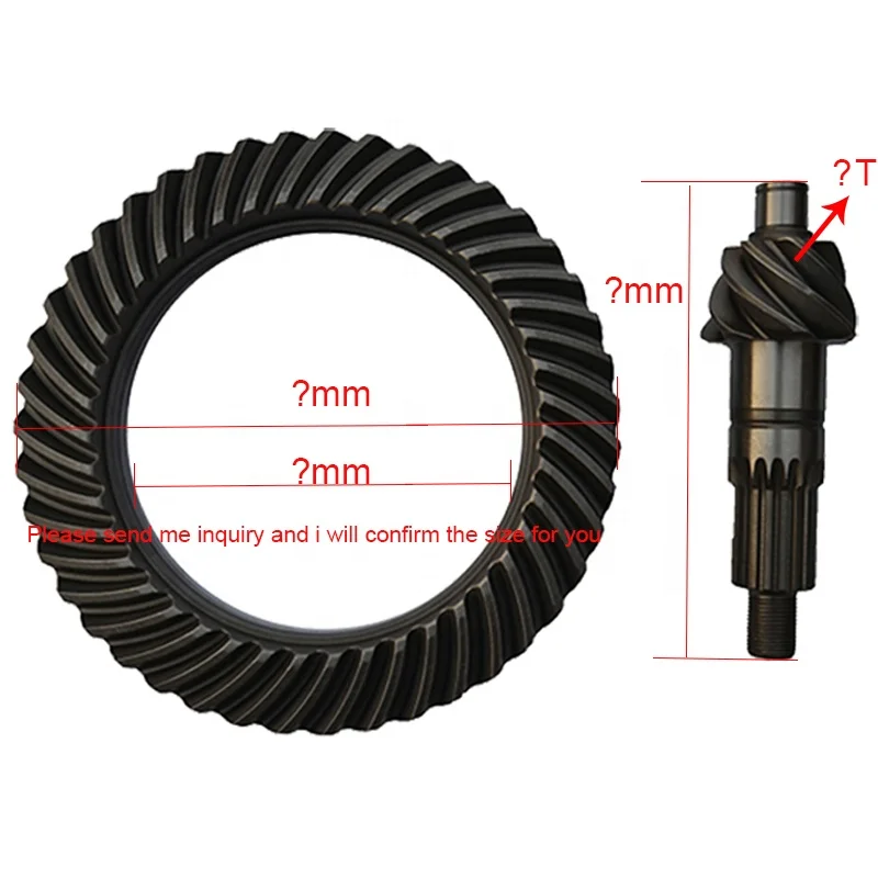 шестерня шестерни короны фарфора  шестерня заднего дифференциала 7/43