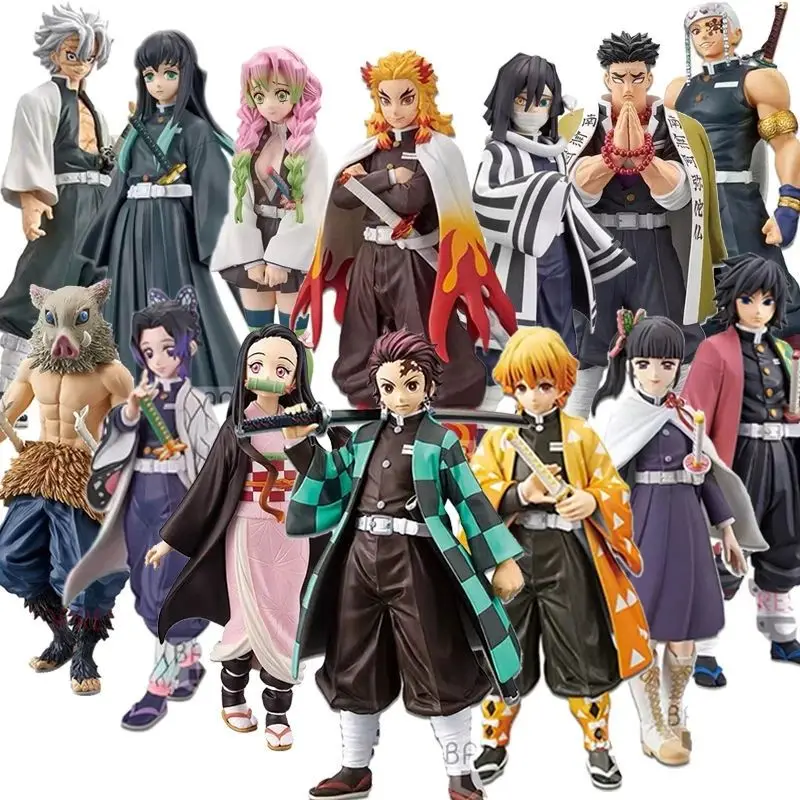 14 Styles Demon Slayer : Kimetsu no Yaiba Kamado Tanjirou Kamado Nezuko Cartoon Model Toy Anime PVC Figure