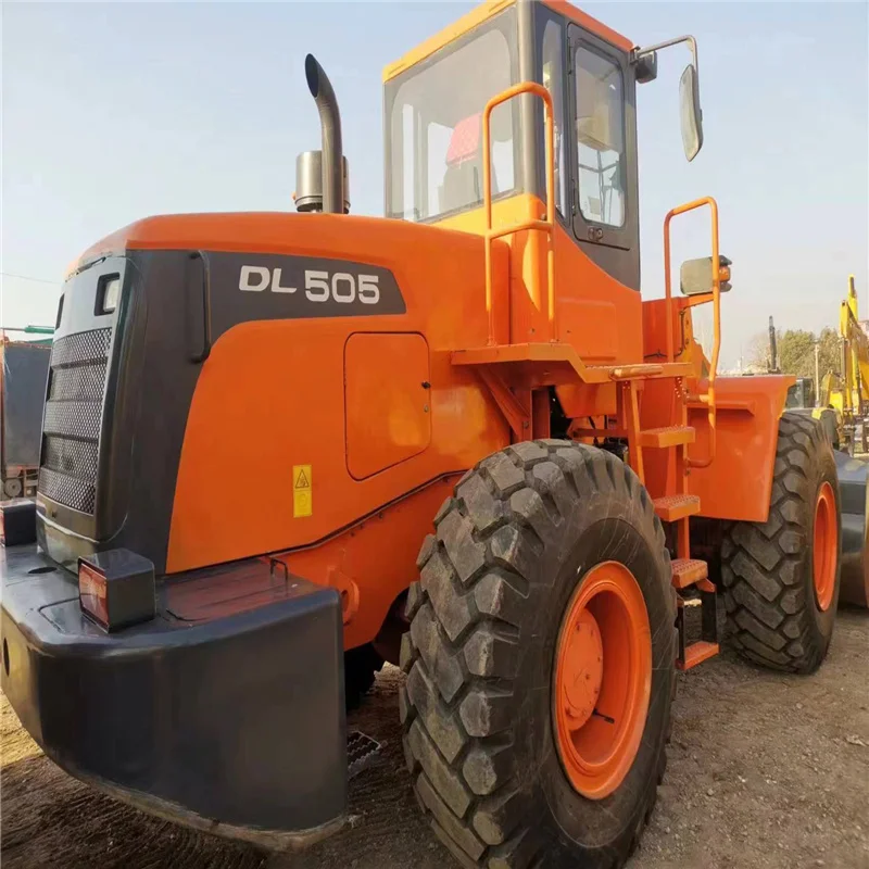 Дешевая цена подержанный погрузчик DOOSAN DL505 для продажи в наличии 90% новый колесный 505