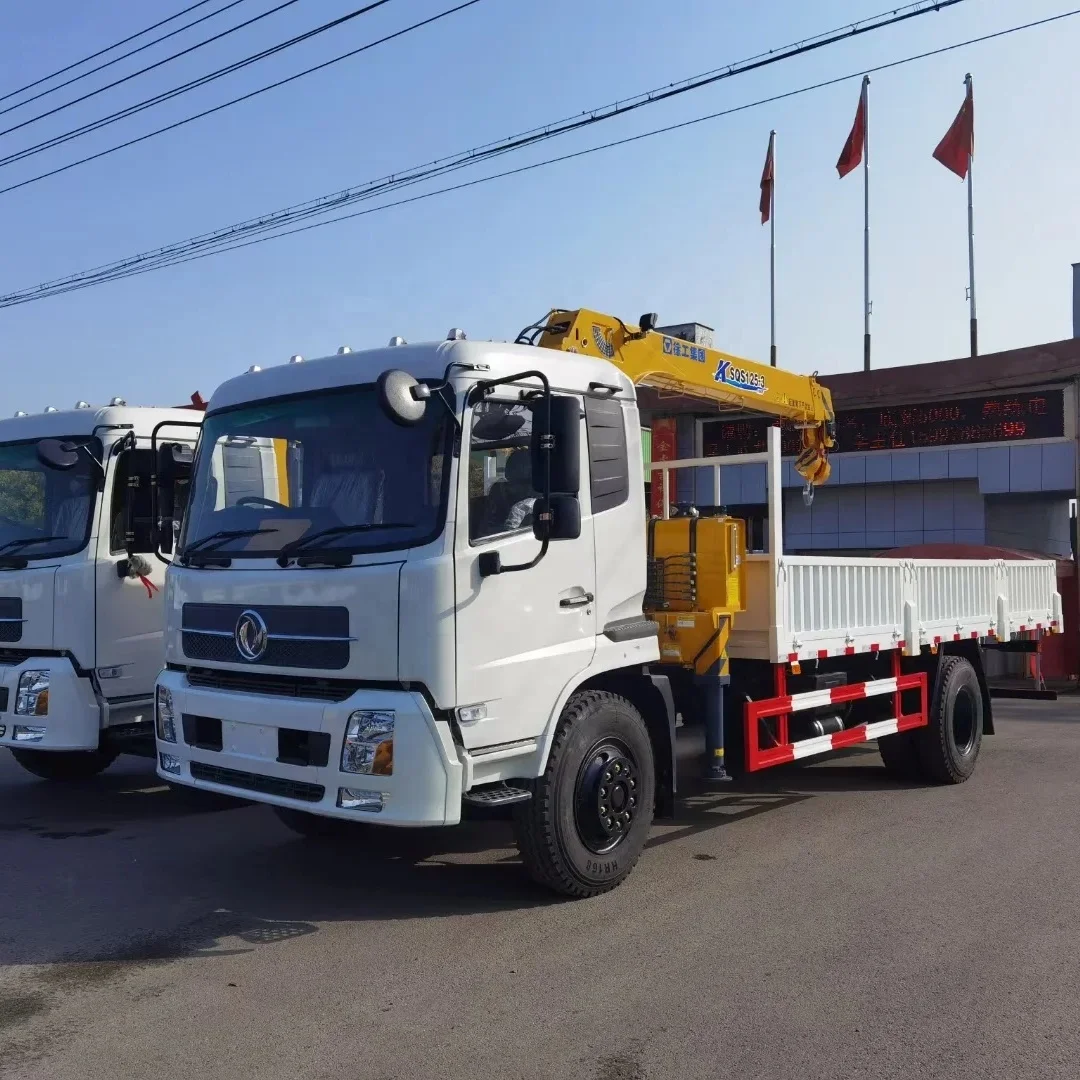 China hot sale dongfeng  8 tons crane truck   truck crane   truck with crane for sale