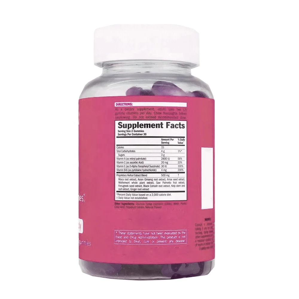 Super Vegan Friendly Hip Booty Gummies Berry Flavor Body Contribution Stronger Hair Hip Booty Gummies