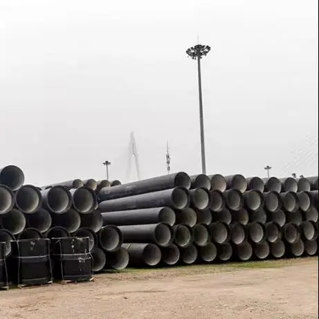 ISO2531 K9 Zinc Coated Ductile Iron Pipes Round Ductile Cast Iron Pipe 6 Meter Long c30 DI Pipes